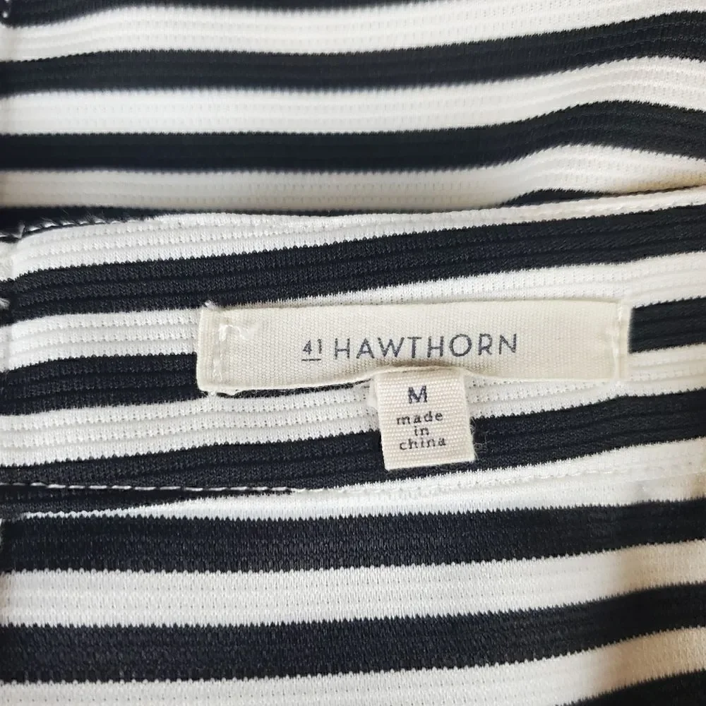 41 Hawthorn Black & White Pencil Short Skirt Size Medium
